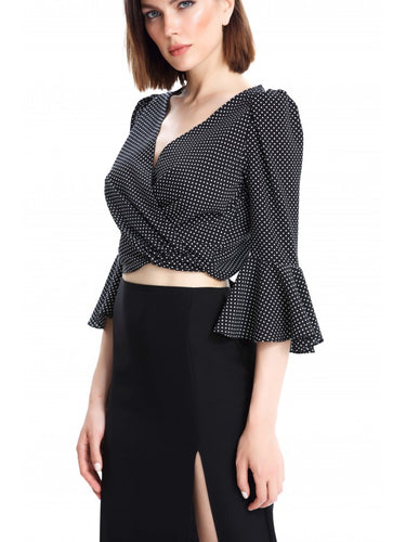 Black Skirt with Double Slits