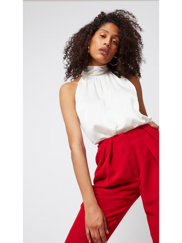 Sleeveless Ecru Blouse