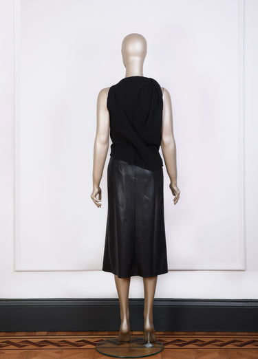 Asymmetrical Black Blouse