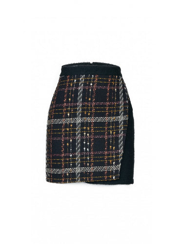 Plaid Mini Envelope Skirt