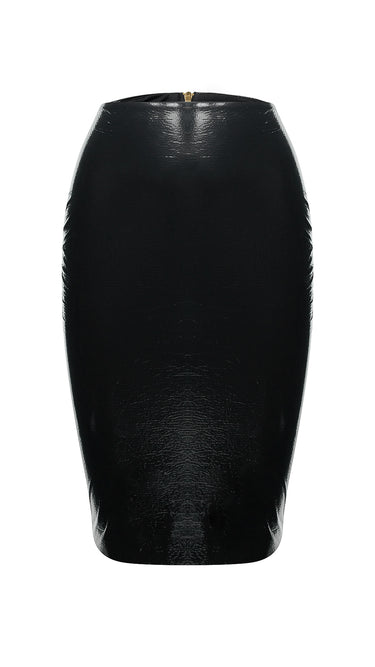 Shiny Pencil Skirt