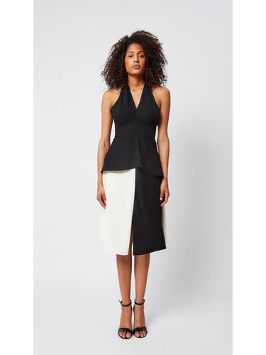 Black and Off-White Skirt