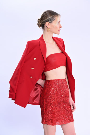 Sequined Mini Skirt