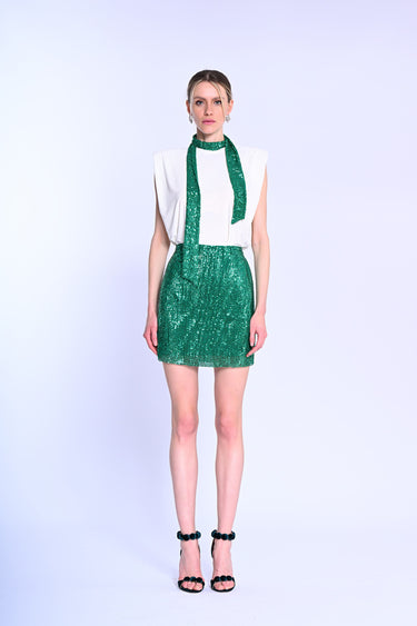 Sequined Mini Skirt
