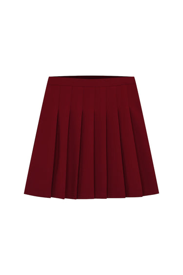 Pilili Bordo Mini Etek