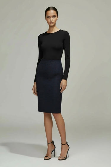 Fidan Şimşek Tweed Pencil Skirt