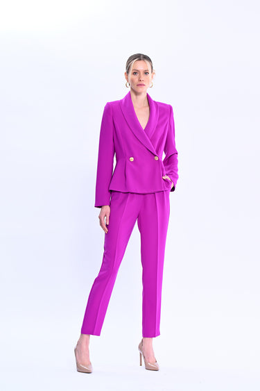 Pleated Fuchsia Trousers
