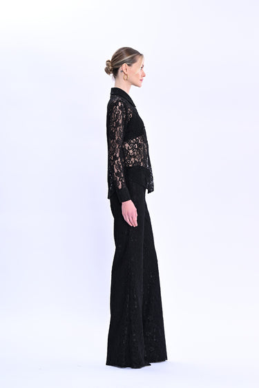 Wide Leg Lace Trousers