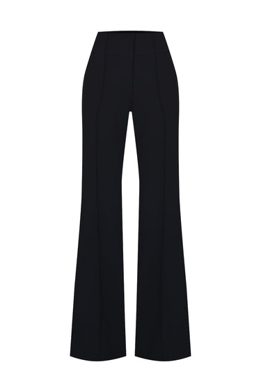 Ribbed Black Trousers