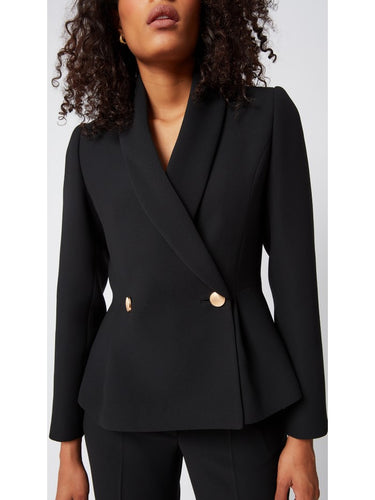 Double-breasted Black Jacket