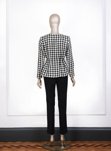 Houndstooth Pleated Jacket