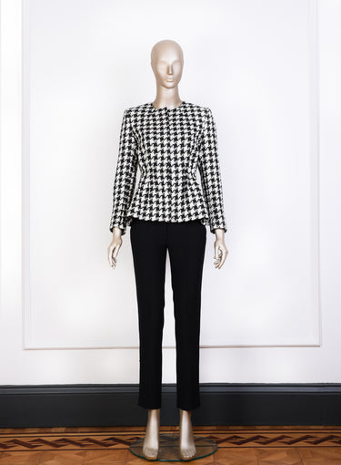 Houndstooth Pleated Jacket