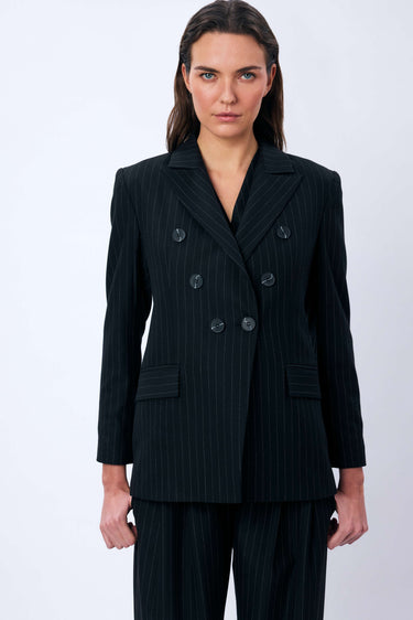 Çizgili Blazer Ceket