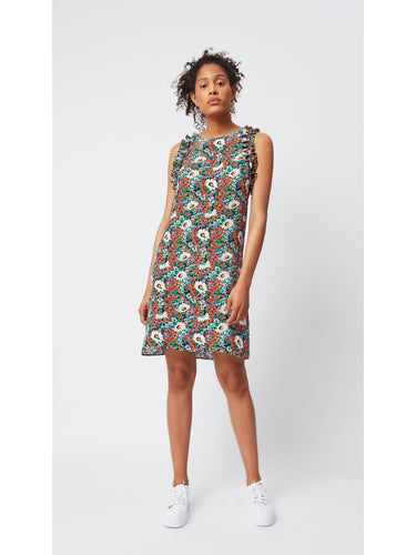 Floral Patterned Sleeveless Dress