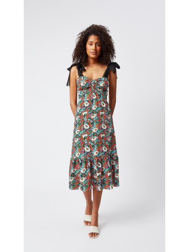Floral Patterned Off-Shoulder Dress