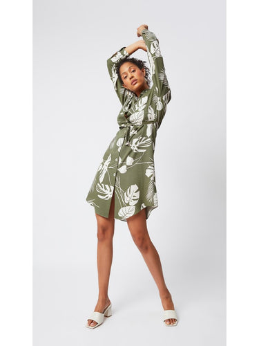 Floral Print Shirt Dress