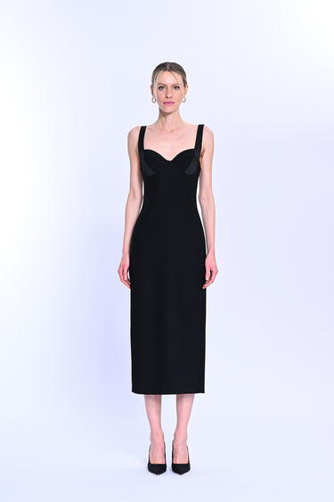 Thick Strap Midi Dress