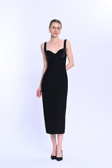 Thick Strap Midi Dress