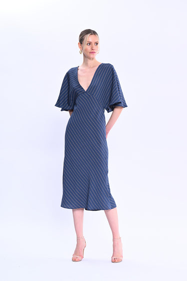 Striped Midi Dress