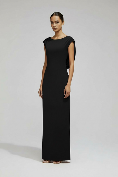 Backless Dress / BLACK