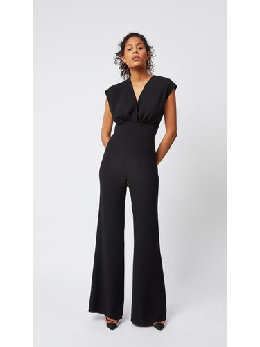 Black Double-Breasted Jumpsuit