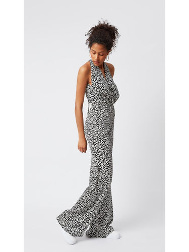 Halter Neck Spotted Jumpsuit
