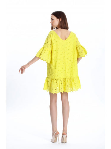 Oversize Sarı Elbise