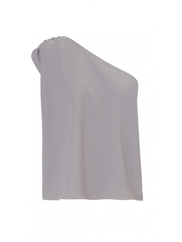 Tek Omuz Taş Rengi Bluz