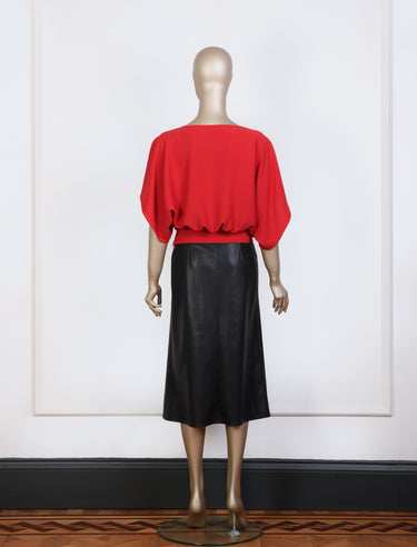 Kırmızı Yarasa Kol Bluz