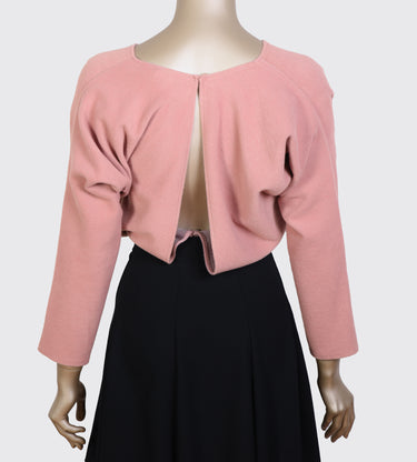 Kruvaze Pembe Bluz