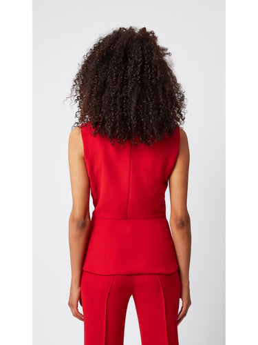 Kruvaze Kırmızı Yelek