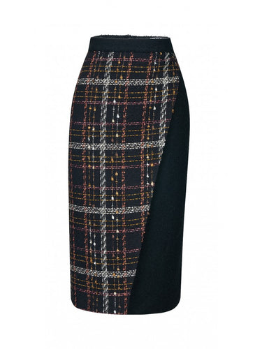 Plaid Wrap Skirt
