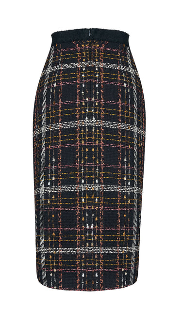 Plaid Wrap Skirt