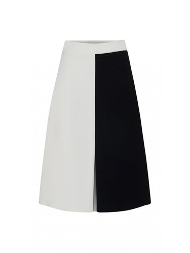 Black and Off-White Skirt