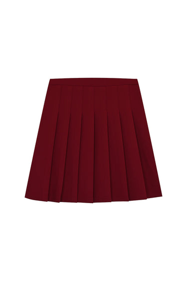 Pilili Bordo Mini Etek