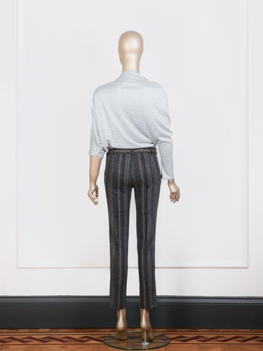 Çizgili Cigarette Pantolon