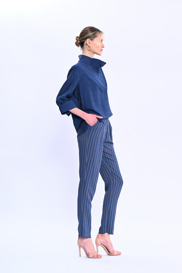 Pilili Çizgili Pantolon