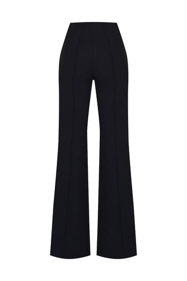 Nervürlü Siyah Pantolon