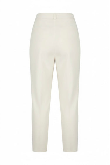 Pilili Ekru Dökümlü Pantolon