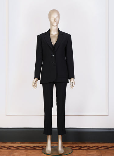 Siyah Çift Düğmeli Ceket