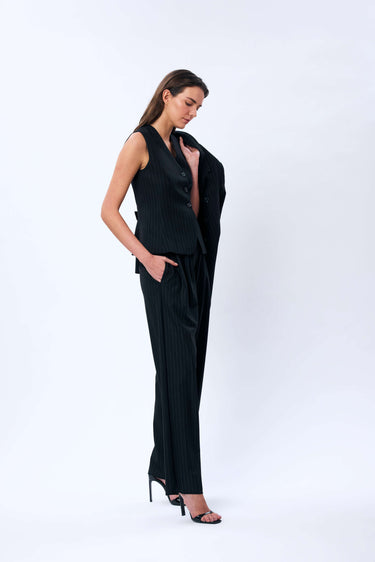 Çizgili Blazer Ceket