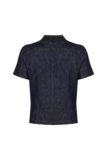 Kısa Kol Jean Ceket