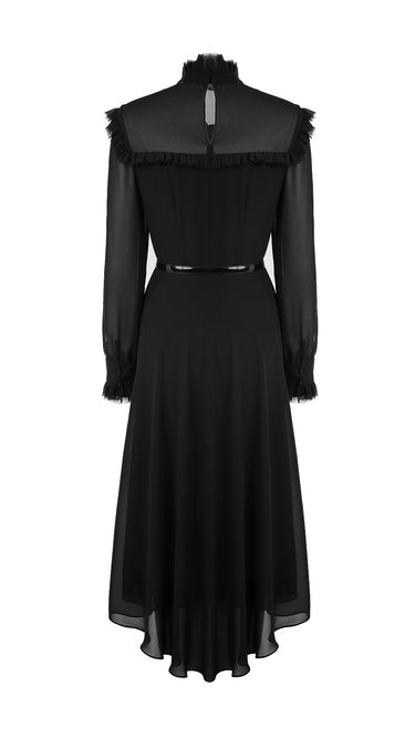 Ruffled Chiffon Dress