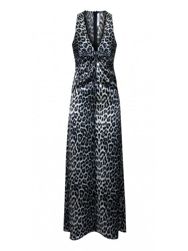 Leopar Desenli Elbise