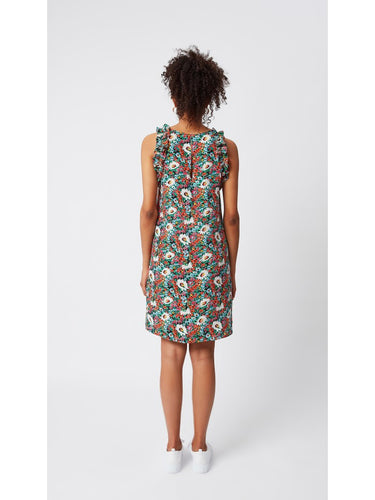 Floral Patterned Sleeveless Dress