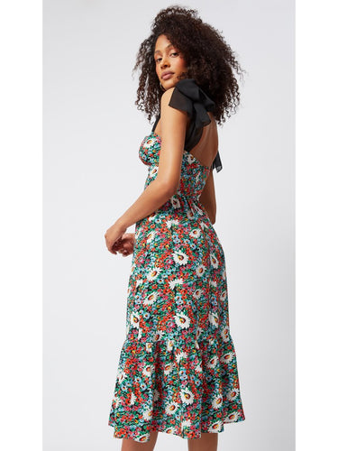 Floral Patterned Off-Shoulder Dress