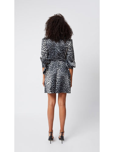 Leopar Desenli Elbise