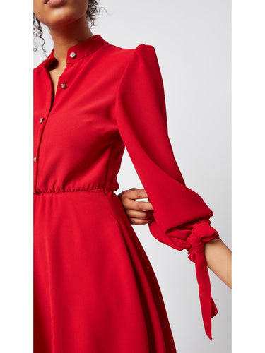 Red Dress with Pockets