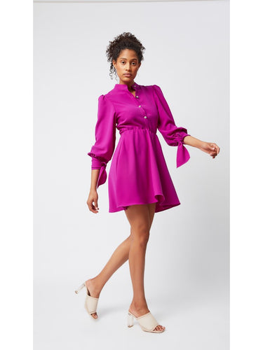 Fuchsia Dress with Pockets