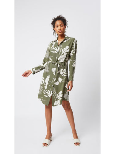 Floral Print Shirt Dress